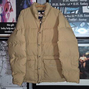vintage 80s the north face brown label goose down puffer jacket